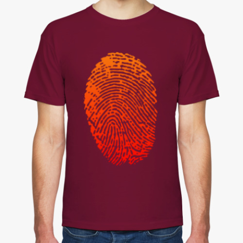 Футболка с принтом Дактилоскопист