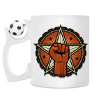 Кружка с футбольным мячиком