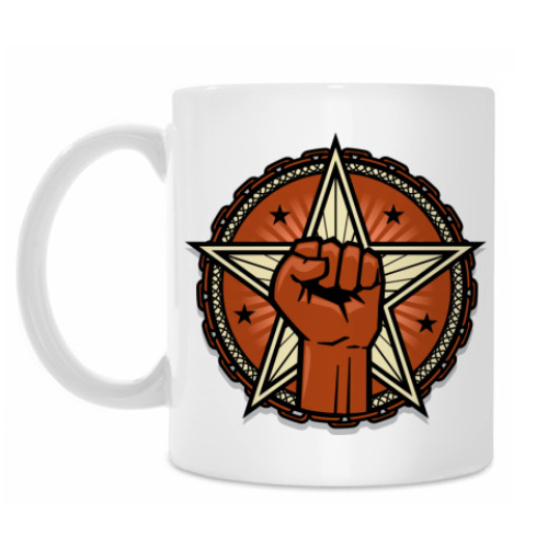 Кружка с принтом Кулак