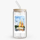 Банка с бамбуковой крышкой