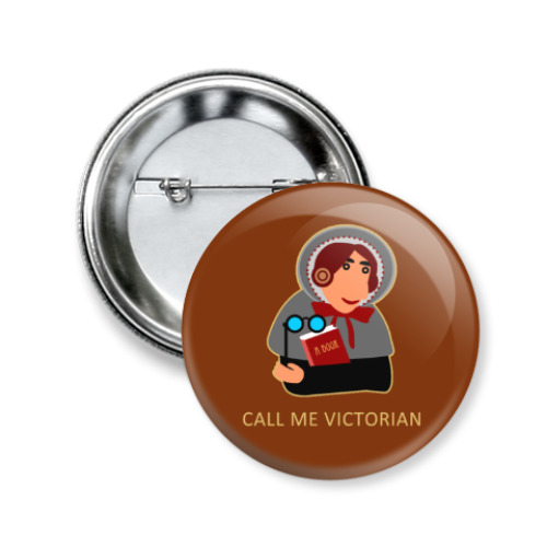 Значок 50мм с принтом Эдвенчер Пресс