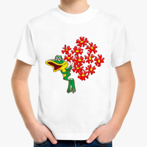 Детская футболка с принтом ЛЯГУШОНОК