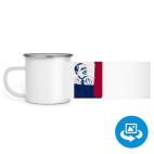 Кружка металлическая белая (круговая запечатка)