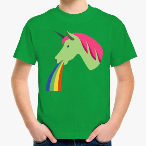 Детская футболка Vomiting Unicorn