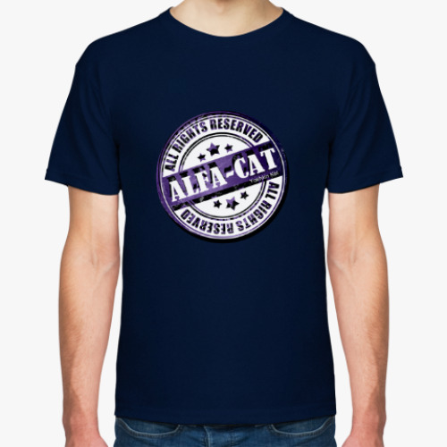 Футболка с принтом Альфа-Кот