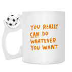 Кружка с футбольным мячиком