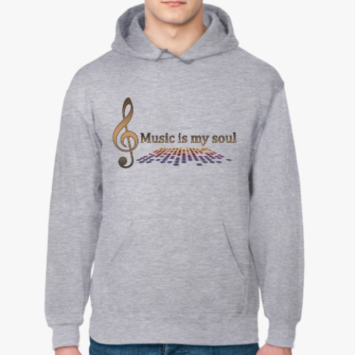 Толстовка худи Music is my soul