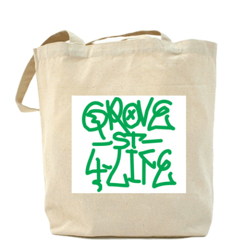 Сумка шоппер с принтом  Grove 4 Life