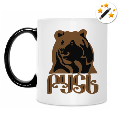 Кружка-хамелеон с принтом Русь