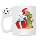 Кружка с футбольным мячиком