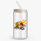 Банка с бамбуковой крышкой