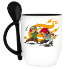 Кружка с ложкой