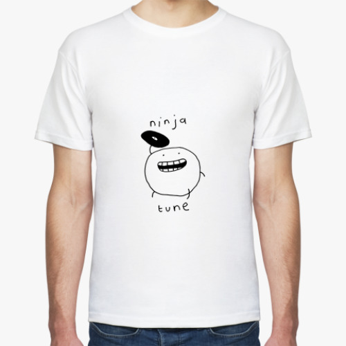 Футболка с принтом ninja tune