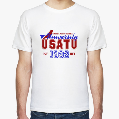 Футболка с принтом УГАТУ