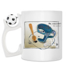 Кружка с футбольным мячиком