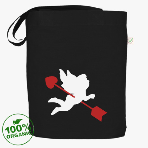 Сумка шоппер с принтом Амур