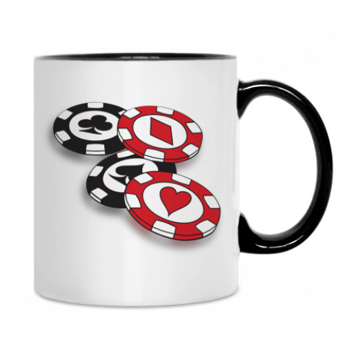 Кружка с принтом Покер