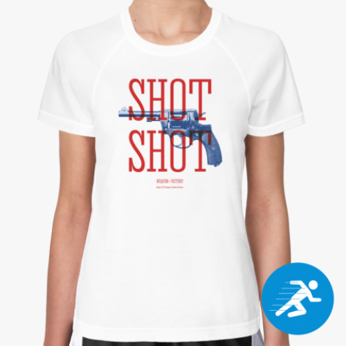 Женская спортивная футболка Оружие СССР