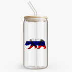 Банка с бамбуковой крышкой