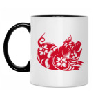 Кружка двухцветная