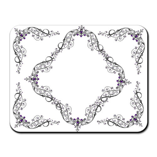 Коврик для мыши с принтом Аметистовое изящество