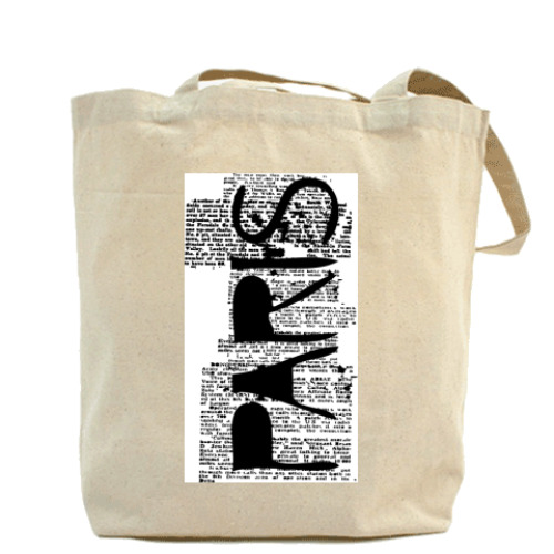 Сумка шоппер с принтом Paris