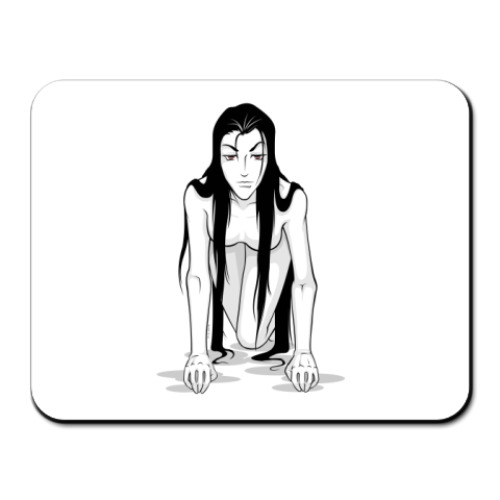 Коврик для мыши с принтом девушка