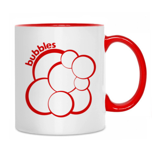 Кружка с принтом Bubbles