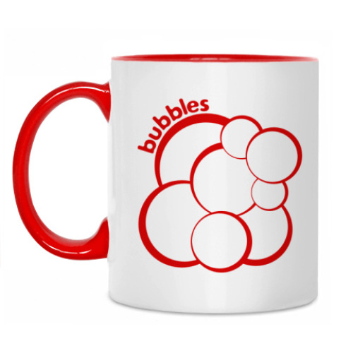 Кружка с принтом Bubbles