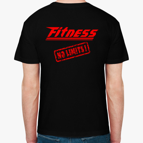Футболка с принтом FITNESS (NL!)