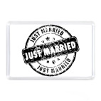 Магнит 7,5 x 5,1 см Just Married