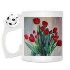 Кружка с футбольным мячиком