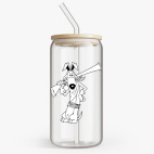 Банка с бамбуковой крышкой