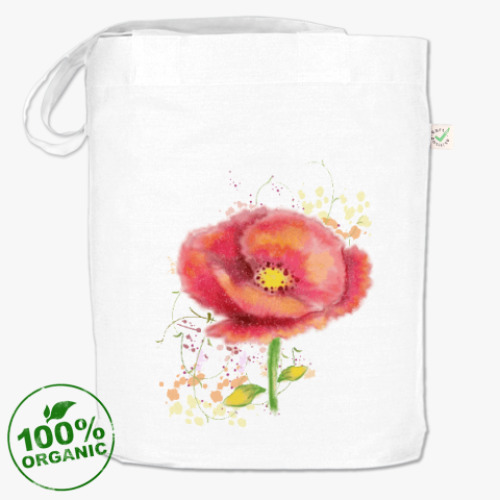 Сумка шоппер с принтом Весенние цветы