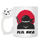 Кружка с футбольным мячиком