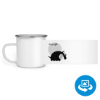 Кружка металлическая белая (круговая запечатка)