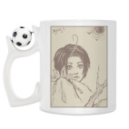 Кружка с футбольным мячиком