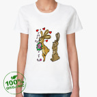 Женская футболка органик