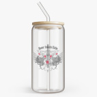 Банка с бамбуковой крышкой