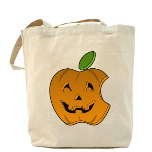 Сумка шоппер с принтом Helloween Apple Холщ сумка