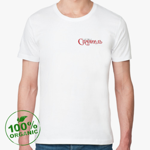 Футболка из органик-хлопка с принтом Логотип журнала 'Спаниель'