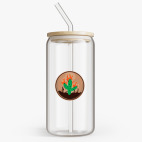 Банка с бамбуковой крышкой