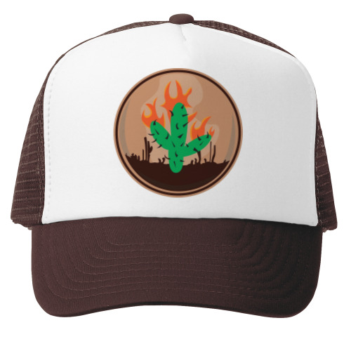 Кепка-тракер с принтом Кактус джек