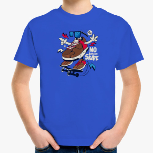 Детская футболка Кроссовок Скейтер