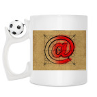 Кружка с футбольным мячиком