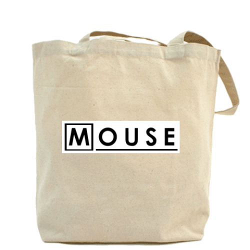 Сумка шоппер с принтом 'Mouse M.D.'