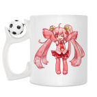 Кружка с футбольным мячиком