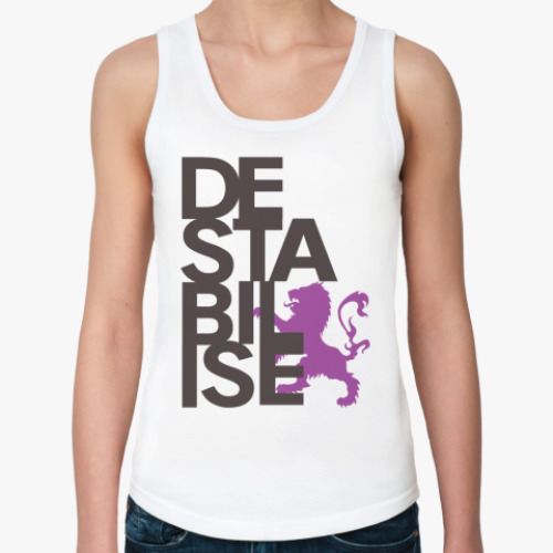 Женская майка с принтом  майка Destabilise