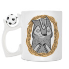 Кружка с футбольным мячиком