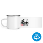 Кружка металлическая белая (круговая запечатка)